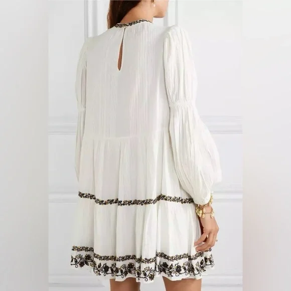 NWT $595 Ulla Johnson Ceres Embellished Floral Dress - Picture 8 of 10